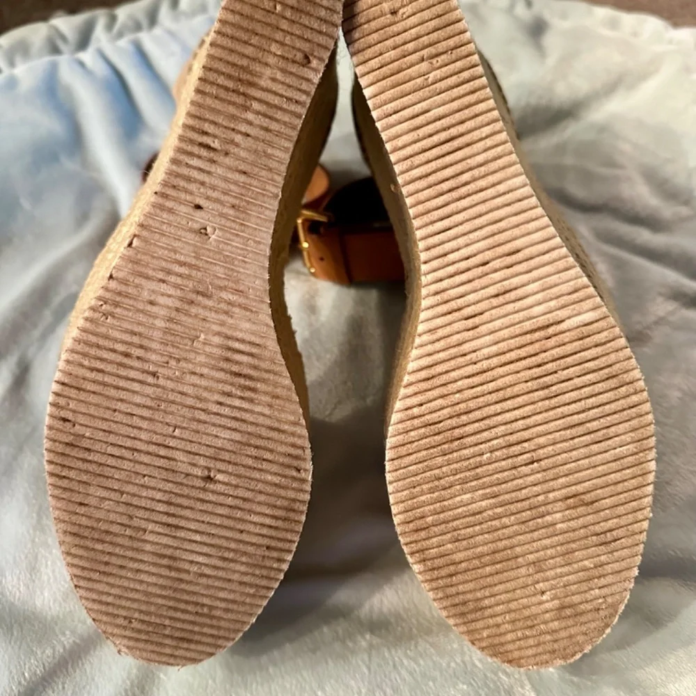 See By Chloe suede espadrille wedge sandal size 8